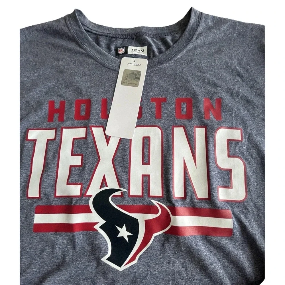 Houston Texans Men's NFL Team Apparel Blue Long Sleeve Polyester Shirt Medium M